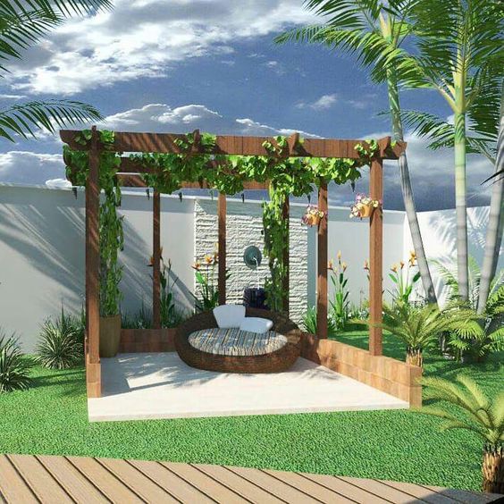 ideas de pergolas de madera 10