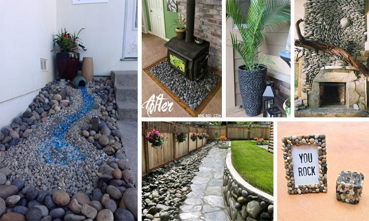ideas decorar tu casa con piedras de rio
