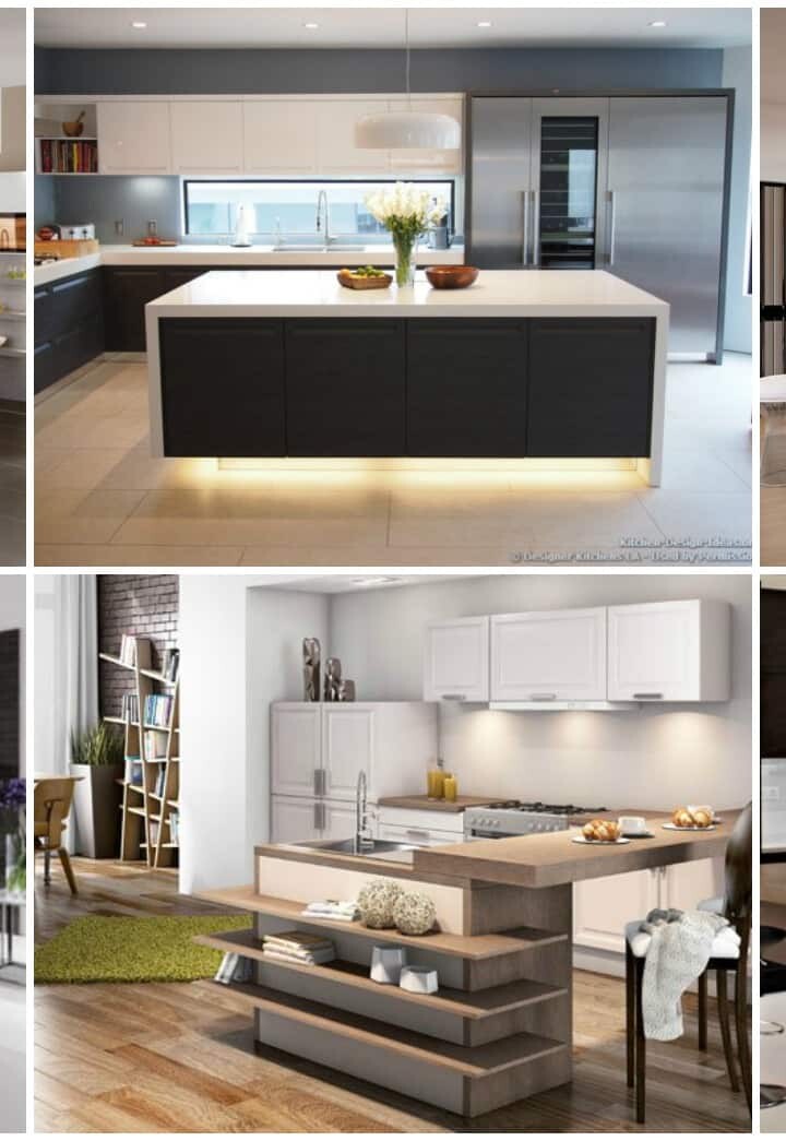 12+ Impressionantes Diseños de Modernas Islas de Cocina