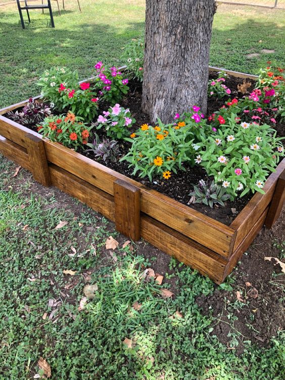 ideas jardineras de madera para tu jardin 13