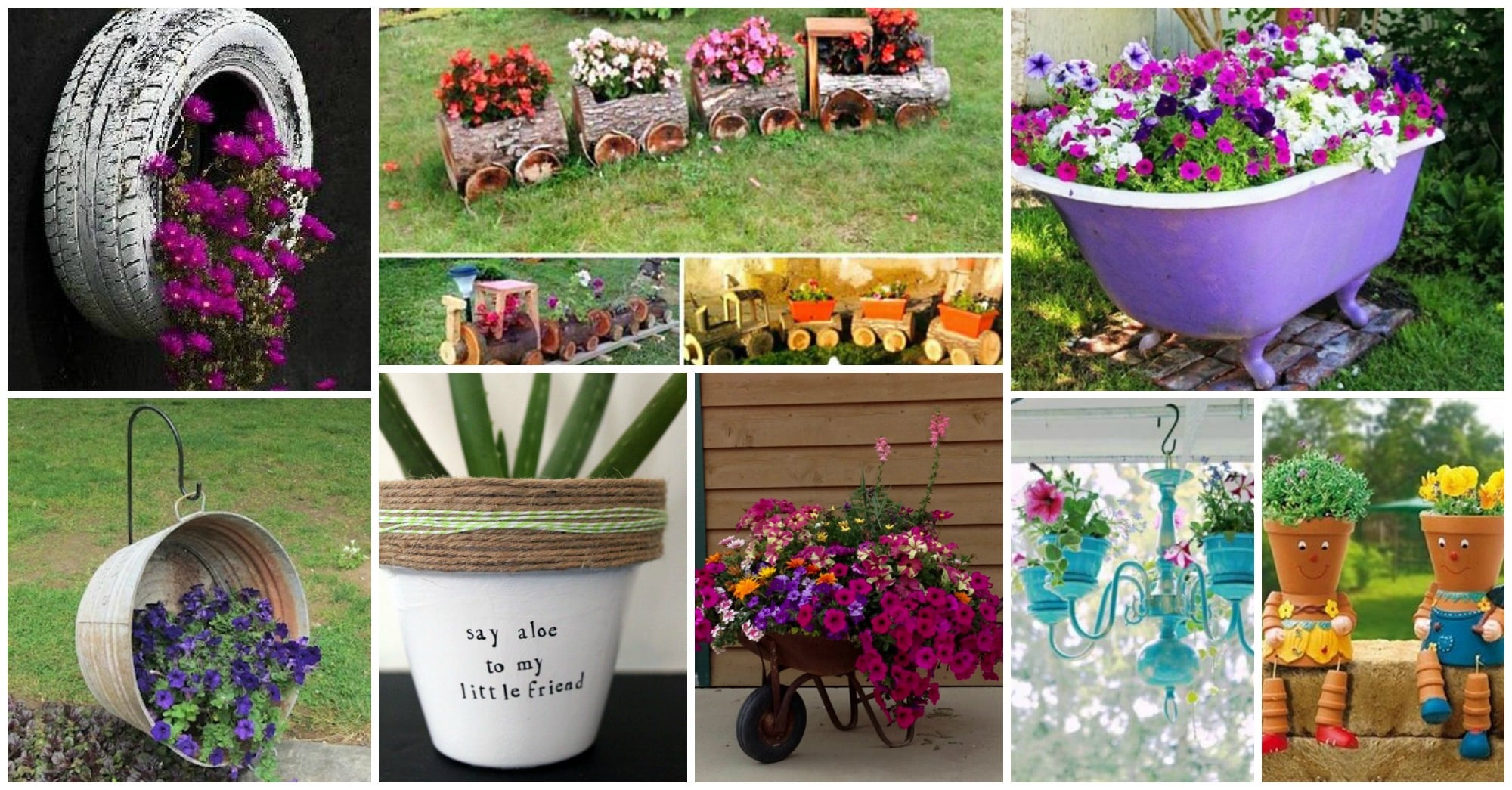 ideas maceteros originales jardin