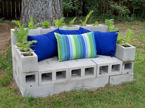 ideas para bancos de jardin 2