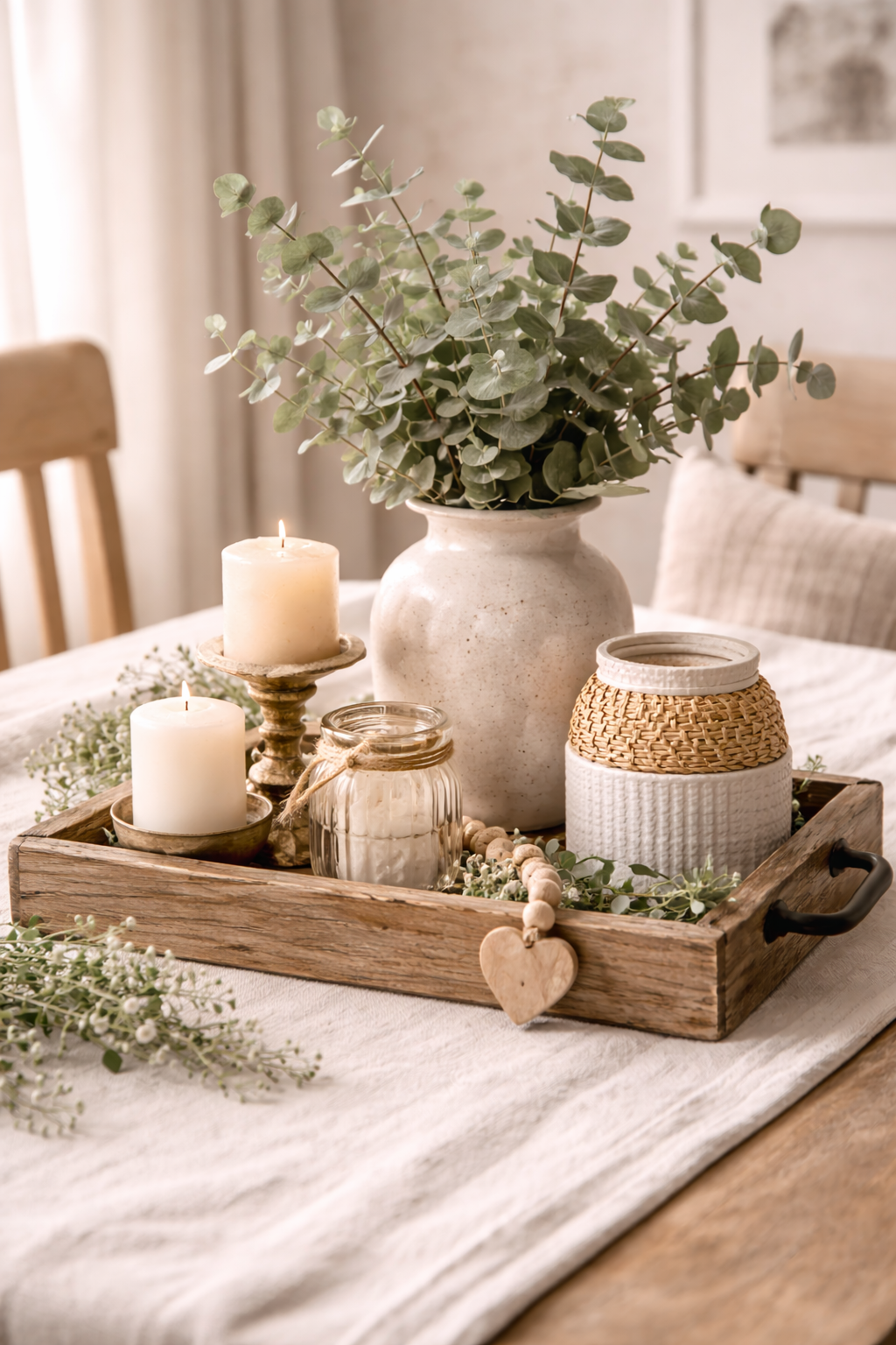 Ideas para centros de mesa con bandejas de madera: elegancia, calidez y estilo para transformar cualquier espacio Ideas para centros de mesa con bandejas de madera: elegancia, calidez y estilo para transformar cualquier espacio ideas para centros de mesa con bandejas de madera 2