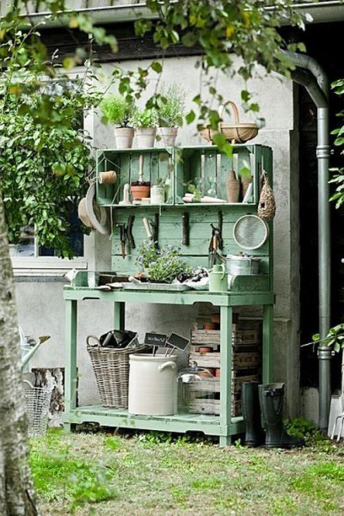 ideas para crear el jardin vintage 10