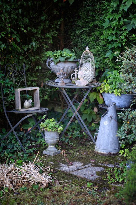 ideas para crear el jardin vintage 2