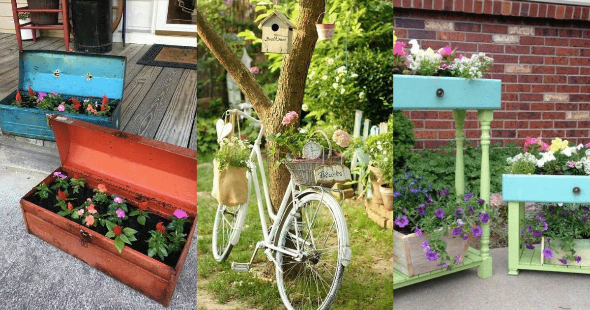 ideas para crear el jardin vintage