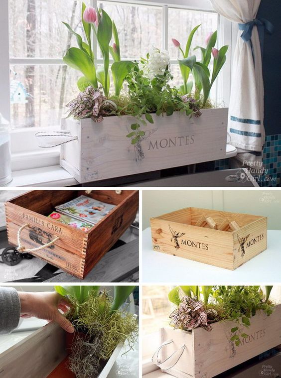 ideas para decorar con cajas de vino 9