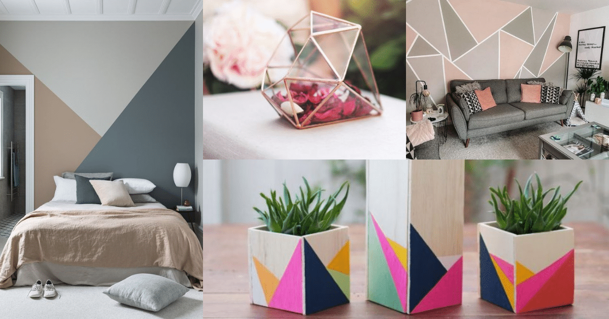 ideas para decorar con formas geometricas