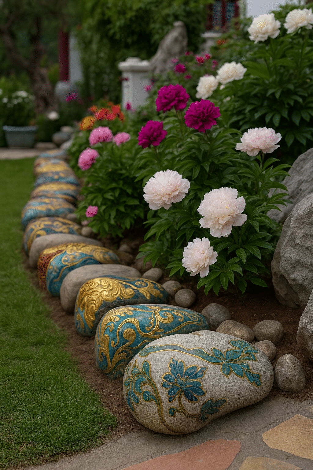 ideas para decorar jardines con rocas y piedras un toque natural y elegante 1