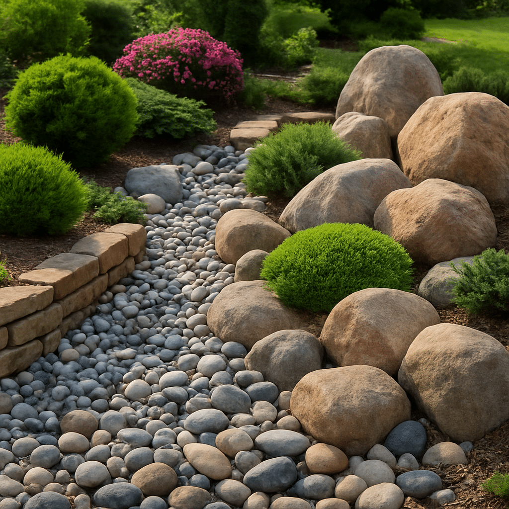 ideas para decorar jardines con rocas y piedras un toque natural y elegante