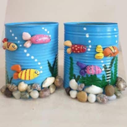 ideas para decorar tus latas con piedras 2