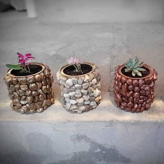 ideas para decorar tus latas con piedras 9