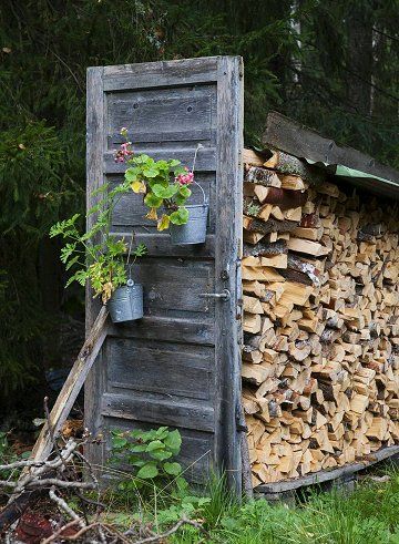 ideas para el jardin hechas con puertas antiguas 3