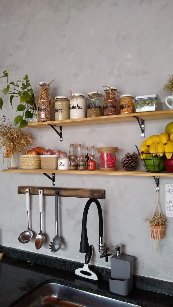 ideas para organizar una cocina sin armario 1