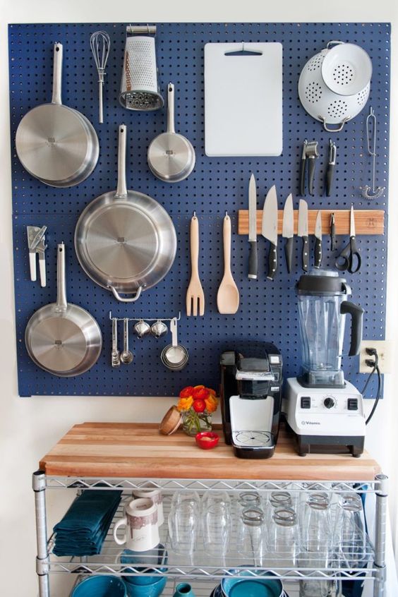 ideas para organizar una cocina sin armario 5