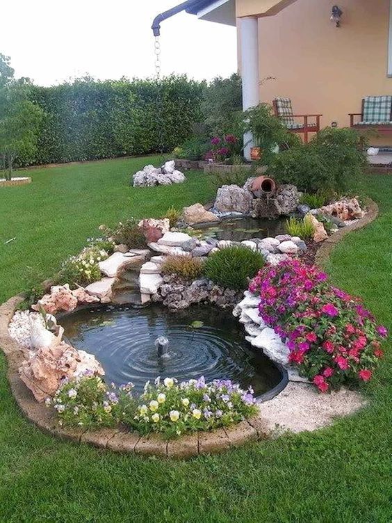 ideas pequenos estanques para tu jardin 4