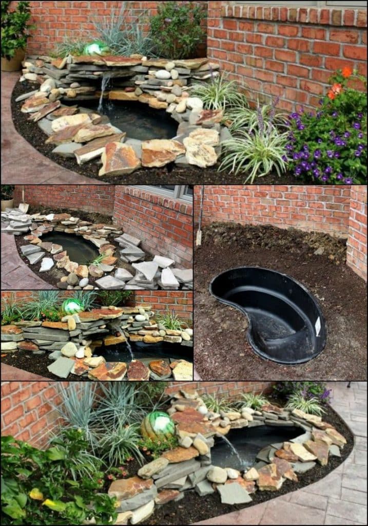 ideas pequenos estanques para tu jardin