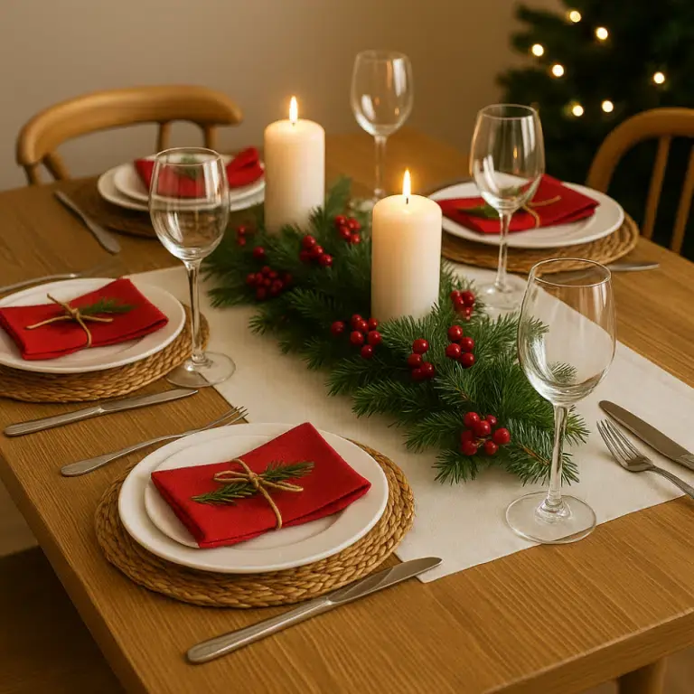 Ideas preciosas para decorar la mesa de Navidad: Transformar tu cena en un escenario mágico ideas preciosas para decorar la mesa de navidad 1