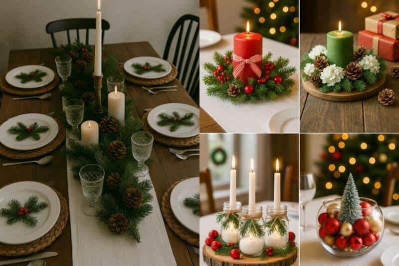 Ideas preciosas para decorar la mesa de Navidad: Transformar tu cena en un escenario mágico ideas preciosas para decorar la mesa de navidad