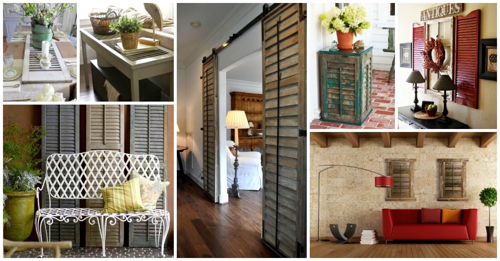 15+ Formas Originales para Reciclar y Reutilizar Contraventanas Viejas ideas reciclar Contraventanas