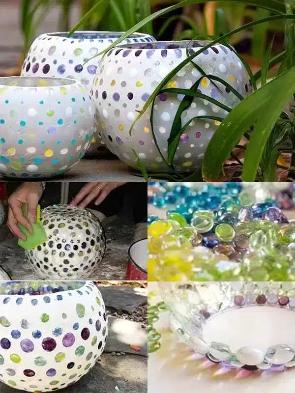 increibles ideas de bricolaje con piedras de vidrio 4