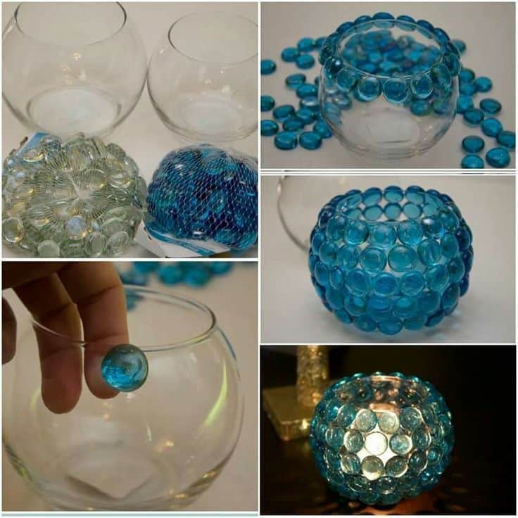 increibles ideas de bricolaje con piedras de vidrio