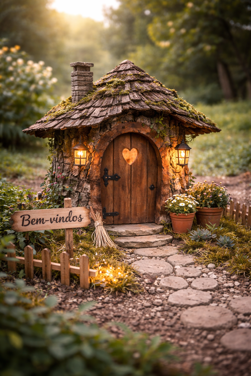Lindas casitas de duendes hechas con troncos: ideas mágicas para decorar jardines, patios y rincones encantados Lindas casitas de duendes hechas con troncos: ideas mágicas para decorar jardines, patios y rincones encantados lindas casitas de duendes hechas con troncos 3