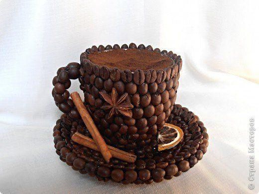 manualidades con granos de cafe 10