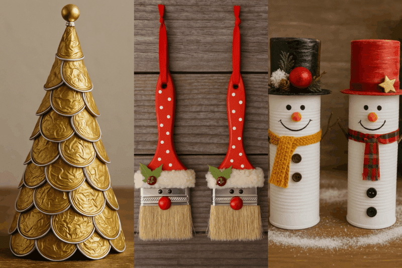 Manualidades Navideñas Recicladas: Ideas Creativas para un Hogar Sostenible y Encantador manualidades navidenas recicladas