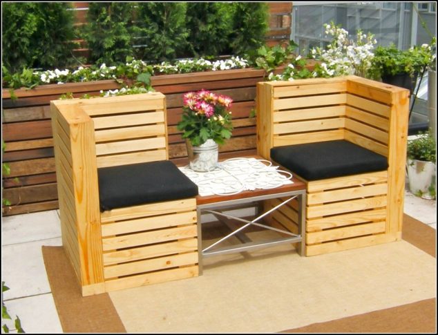 muebles de jardin hechos con palets 13