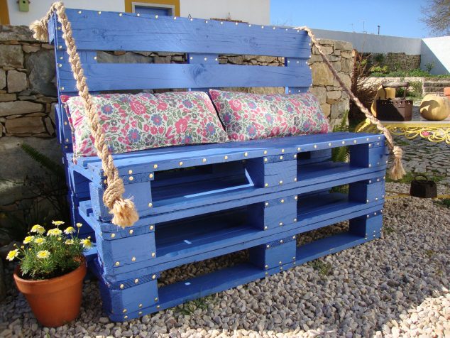 muebles de jardin hechos con palets 2