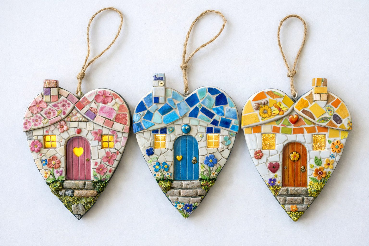 Pequeñas casitas hechas con pedacería de mosaicos: ideas encantadoras Pequeñas casitas hechas con pedacería de mosaicos: ideas encantadoras pequenas casitas hechas con pedaceria de mosaicos 3
