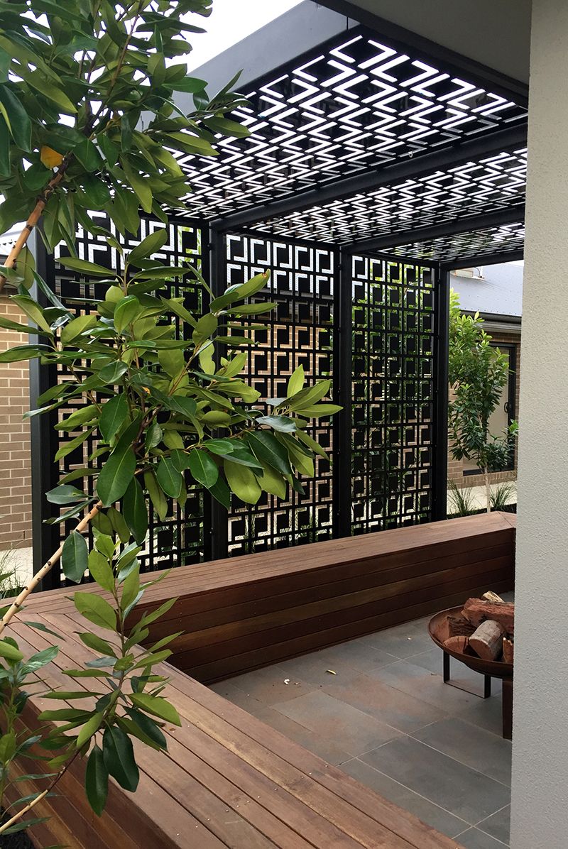 pergola de metal cortadas con laser 1