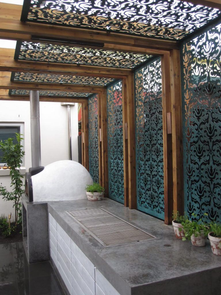 pergola de metal cortadas con laser 8