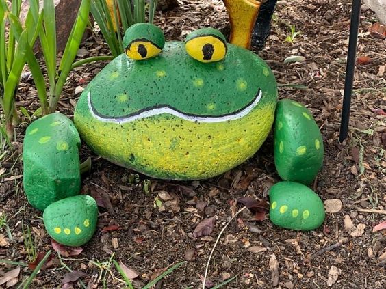 piedras de animales para decorar el jardin 7