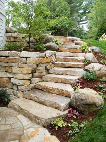 piedras para crear escaleras para tu jardin 3