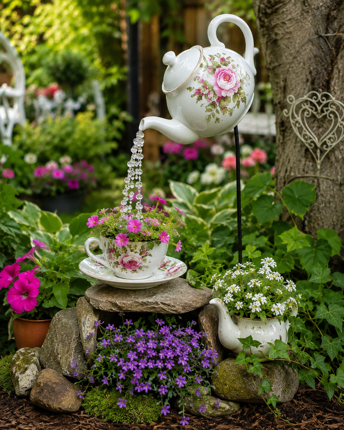 Proyecto Decorativo para el Jardín Hecho con Teteras: Ideas Creativas, Recicladas y Encantadoras Proyecto Decorativo para el Jardín Hecho con Teteras: Ideas Creativas, Recicladas y Encantadoras proyecto decorativo para el jardin hecho con teteras 1