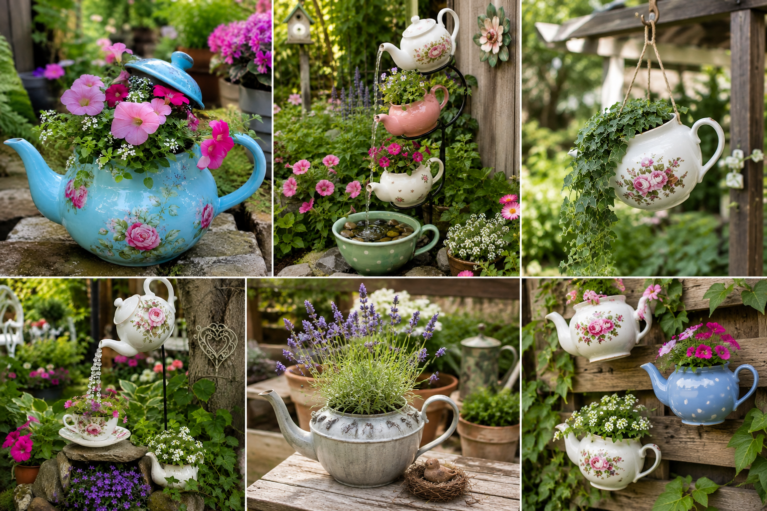 Proyecto Decorativo para el Jardín Hecho con Teteras: Ideas Creativas, Recicladas y Encantadoras Proyecto Decorativo para el Jardín Hecho con Teteras: Ideas Creativas, Recicladas y Encantadoras proyecto decorativo para el jardin hecho con teteras 4