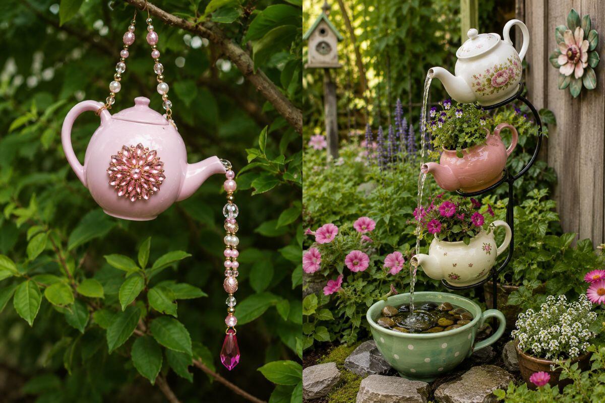 Proyecto Decorativo para el Jardín Hecho con Teteras: Ideas Creativas, Recicladas y Encantadoras Proyecto Decorativo para el Jardín Hecho con Teteras: Ideas Creativas, Recicladas y Encantadoras proyecto decorativo para el jardin hecho con teteras