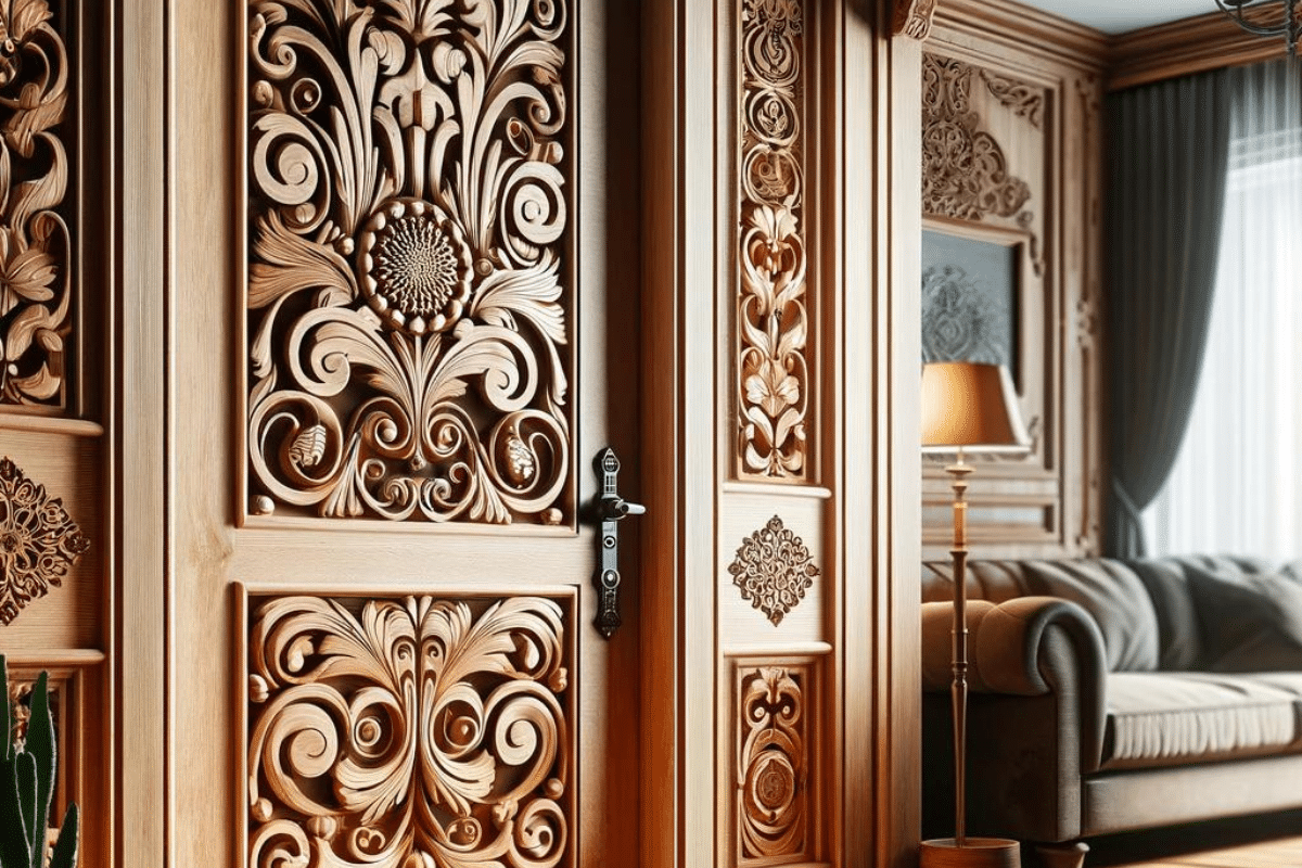puertas artisticas de madera
