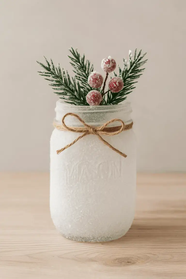 reciclar frascos de vidrio para convertirlos en adornos navidenos 2