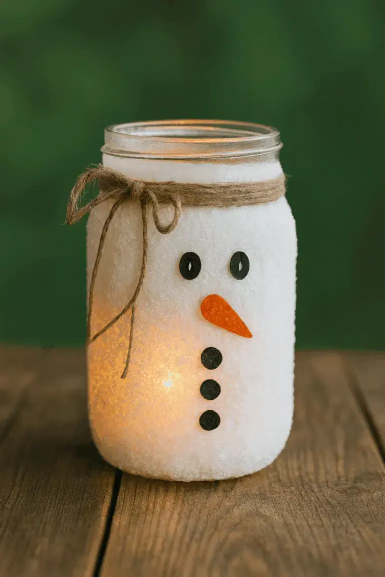 reciclar frascos de vidrio para convertirlos en adornos navidenos 5