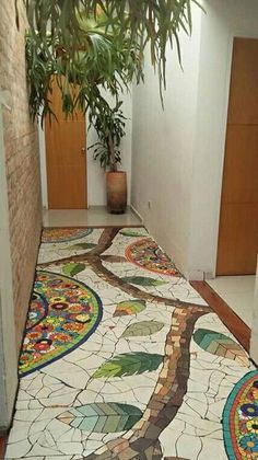 reutilizar azulejos y ceramicos sobrantes caminos