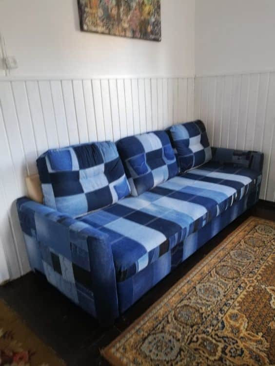 sofa con tela vaquera 1