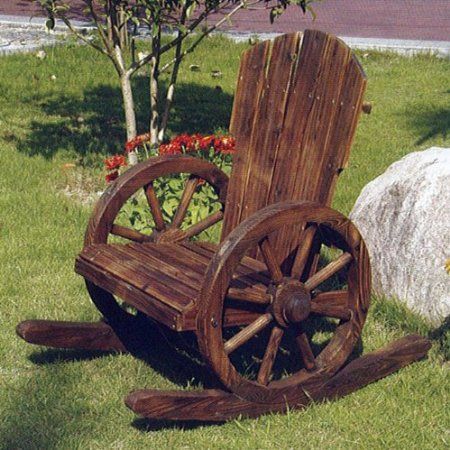 usar ruedas de madera viejas para decorar 10